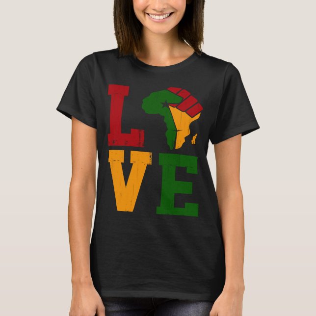 Camiseta Ame África Continente Africano História do Poder N (Frente)