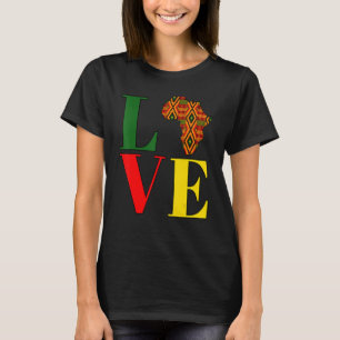 Camiseta Ame África Kente Afrocêntrica História Negra Mês
