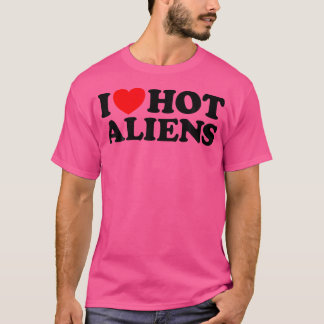 Camiseta Ame Aliens Quentes Engraçados Espaço Extraterrestr
