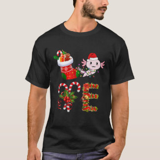 Camiseta Ame Axolott As Luzes De Natal Deixaram O Noel Hat