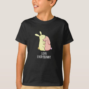 Camiseta Ame Cada Coelho Engraçado Coelho Pun Dark BG
