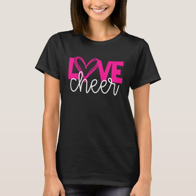 Camiseta Ame Cheerhead para seu Segundo grau (Frente)