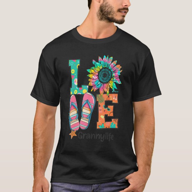Camiseta Ame Chinelos da Vovó Hippie Sunflower Sume (Frente)