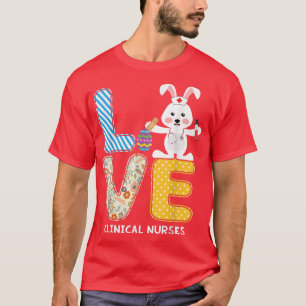 Camiseta Ame Coelho Enfermeiro Clínico Ovos Enfermando Ea