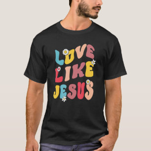 Camiseta Ame Como Jesus Religioso Deus Cristão Homens Mulhe