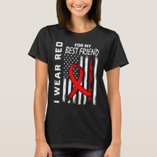Camiseta Ame de Consciência da Doença Cardíaca da Melhor Am