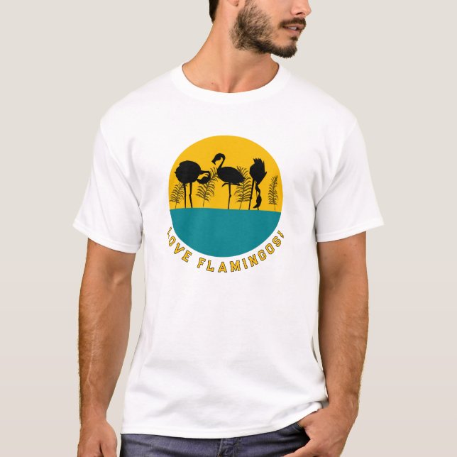 Camiseta Ame flamingos! (Frente)