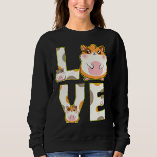 Camiseta Ame Hamster Cute Animal Pets Meninas Mulheres
