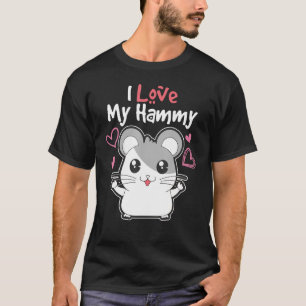 Camiseta Ame Hamsters Eu Amo Minha Ideia De Design Divertid
