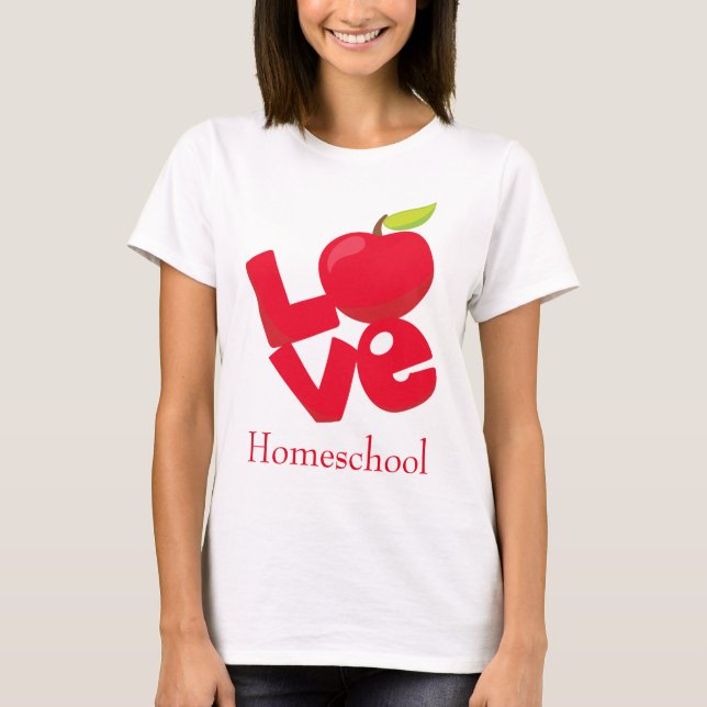 Camiseta Ame Homeschool Red Apple (Frente)