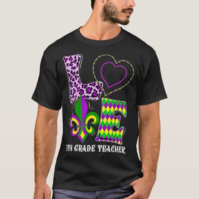 Camiseta Ame Mardi Gras 5 Professor Leopard Print Co (Frente)