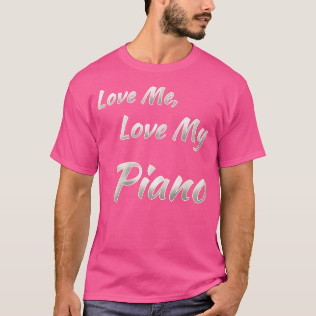 Camiseta Ame Me Ama Meu Piano (Frente)