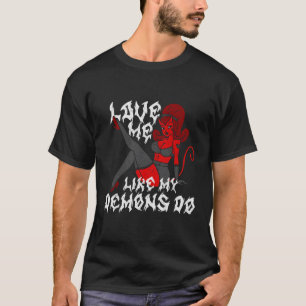 Camiseta Ame-Me Como Os Meus Demônios Ocultam O Gótico Da L
