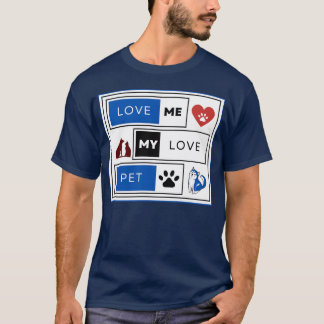 Camiseta AME MEU AMOR ANIMAL DE ESTIMAÇÃO vintage