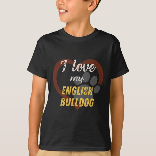 Camiseta Ame Meu Cachorro Inglês (Frente)