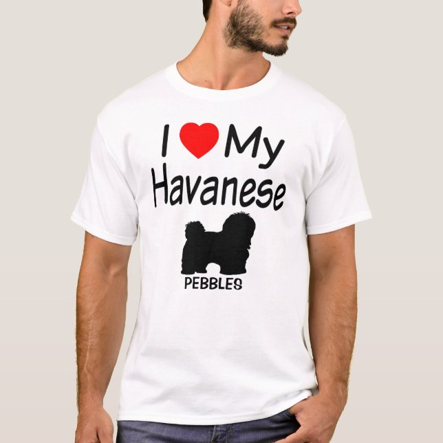 Camiseta Ame Meu Cão Havanês (Frente)