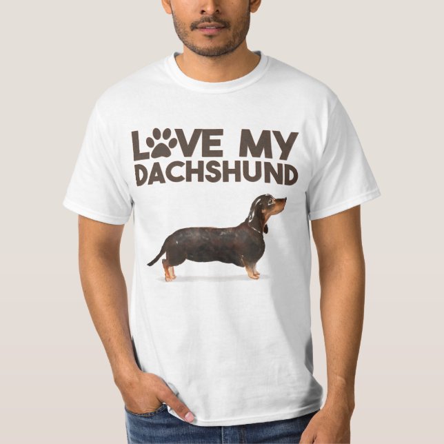 CAMISETA AME MEU DACHSHUND (Frente)
