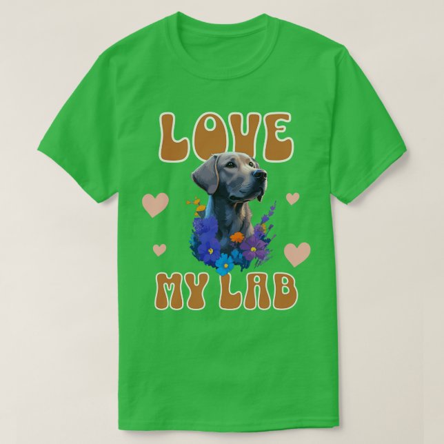 Camiseta Ame meu laboratório (Frente do Design)