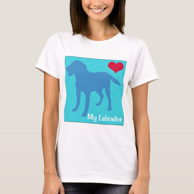 Camiseta Ame meu Labrador (Frente)