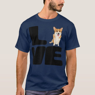 Camiseta Ame Meu Presente De Cão De Pembroke Welsh Corgi