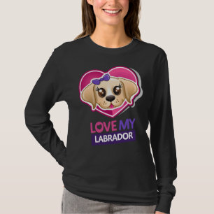 Camiseta Ame Minha Labradora Female Yellow Labrador