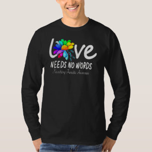Camiseta Ame Necessidades Necrotizando Fasciite Mundo Autis