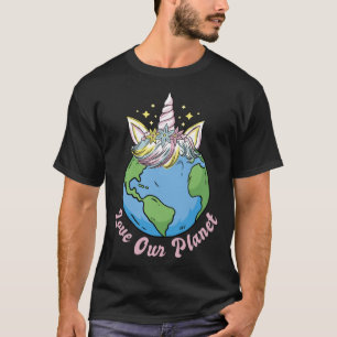 Camiseta Ame Nosso Planeta Proteção Ambiental Dia da Terra