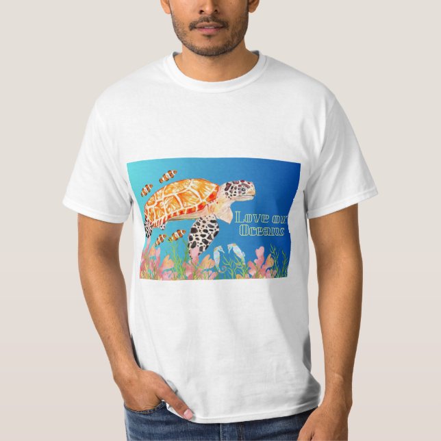 Camiseta Ame nossos oceanos (Frente)