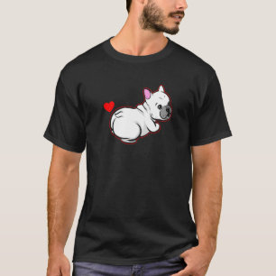 Camiseta Ame o Bulldog de França - Trabalho de arte