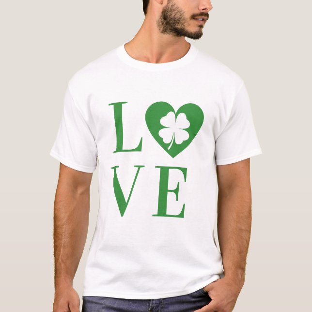 Camiseta Ame o dia de São Patrício (Frente)
