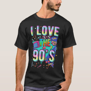 Camiseta Ame o Disco dos anos 90 dos anos 90 Colorido
