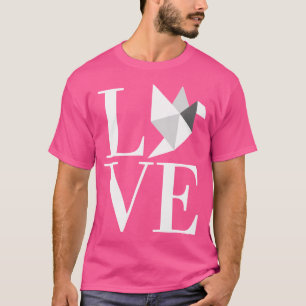 Camiseta Ame o hobby da Arte Japonesa Origami