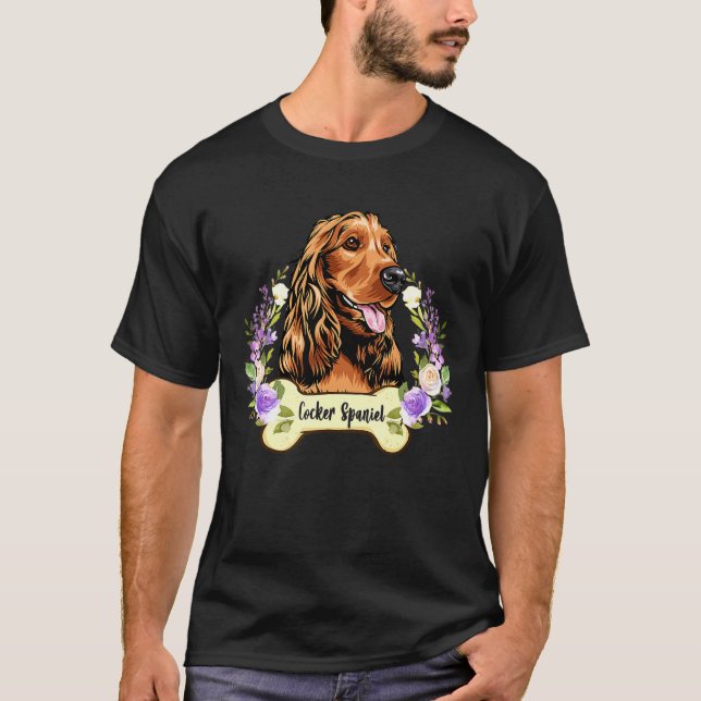 Camiseta Ame O Meu Cachorro De Cocker Spaniel (Frente)