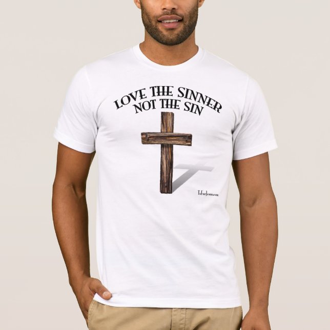 CAMISETA AME O PECADOR, NÃO O PECADO (Frente)