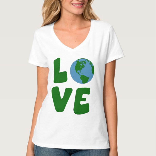 Camiseta Ame o planeta da Mãe Terra (Frente)