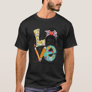 Camiseta Ame O Professor A Vida Mensageira De Cabelo De Arm