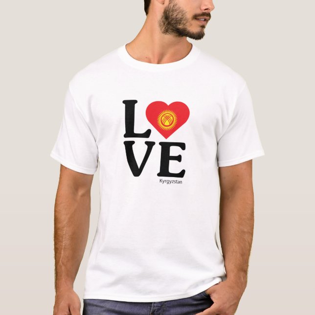 Camiseta Ame o Quirguistão (Frente)