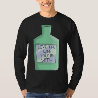 Camiseta Ame O Vinho Que Você Está Com O Páscoa Do Vinho