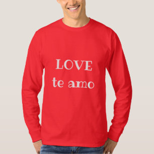 Camiseta AME os adesivos redondos clássicos de amo