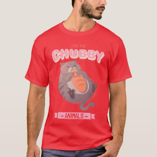 Camiseta Ame os Animais Gorduchos 15 amigos