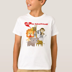 Camiseta Ame Os Nossos Amigos Animais