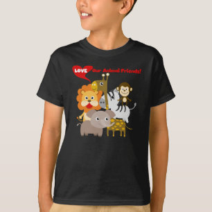 Camiseta Ame Os Nossos Amigos Animais