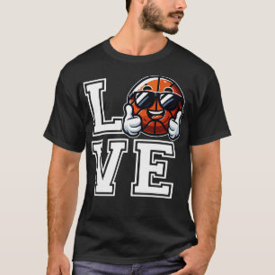 Camiseta Ame os polegares de basquete