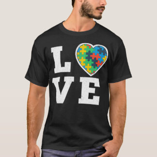 Camiseta Ame Quebra-cabeça Autismo Sensibilização Suporte A