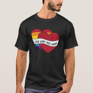 Camiseta Ame Quem Você Quer Citação Inspiradora de Orgulho