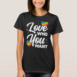 Camiseta Ame Quem Você Quer Diversidade Lgbtq Orgulho Arco-