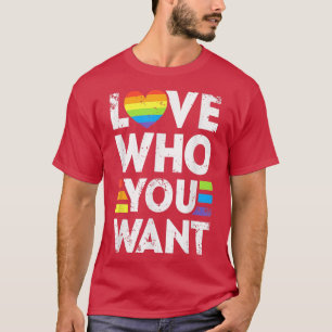Camiseta Ame Quem Você Quer Homens LGBT Orgulho gay As Mulh