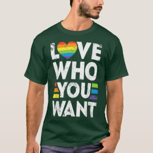 Camiseta Ame Quem Você Quer Homens LGBT Orgulho gay As Mulh