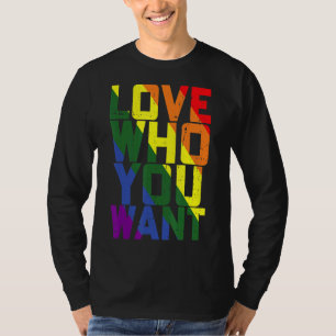 Camiseta Ame Quem Você Quer Orgulho gay Lgbt Men Mulheres A