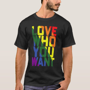 Camiseta Ame Quem Você Quer Orgulho gay Lgbt Men Mulheres A